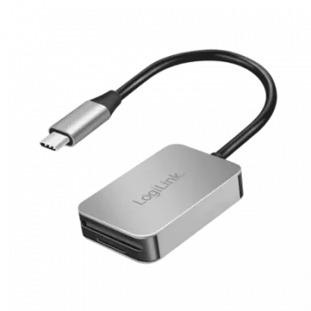 Lector de tarjetas dual LogiLink USB 3.0 USB-C/SD/microSD aluminio (CR0050)