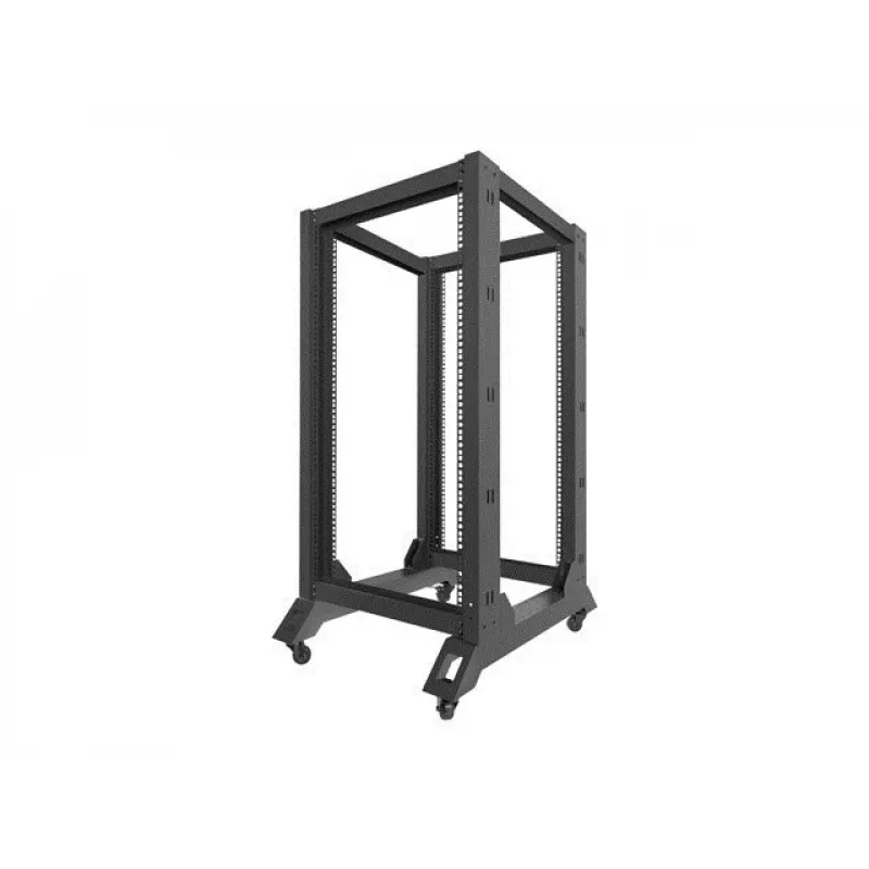 Rack de pie LANBERG OR01-6822-B 22U, 600 mm ancho x 800 mm fondo, negro, capacidad de carga 600 kg