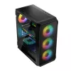Carcasa LOGIC CONCEPT Portos ARGB ATX Mid-Tower, negra
