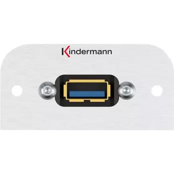 Kindermann Konnect 54 alu - placa frontal modular snap-in - USB Type A (7441000529)