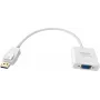 Adaptador de cable de vídeo Vision TC-DPVGA 0,22 m VGA DisplayPort Blanco