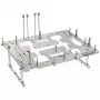 Mesa de marco abierta Streacom BC1 V2 plata — soporte ATX, plataforma de prueba y montaje