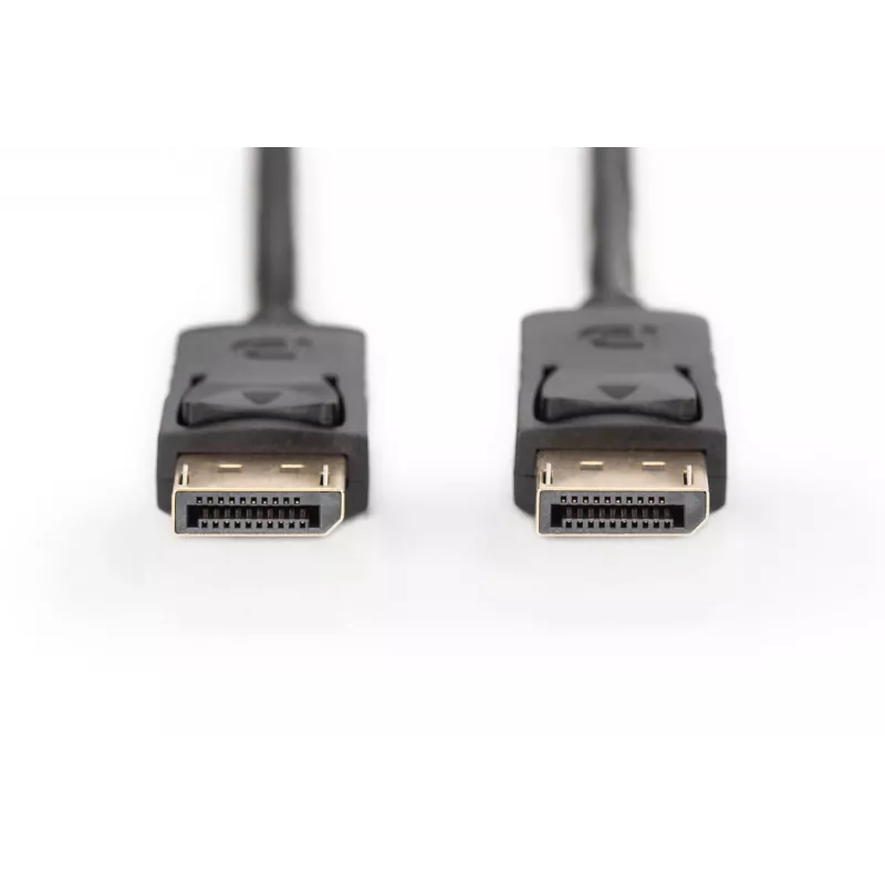 Cable de conexión DisplayPort con bloqueo 1080p 60Hz FHD Type DP / DP macho / macho negro 1m