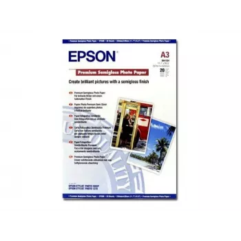 Papel fotográfico Epson Premium Semigloss, DIN A3, 251 g/m², 20 hojas