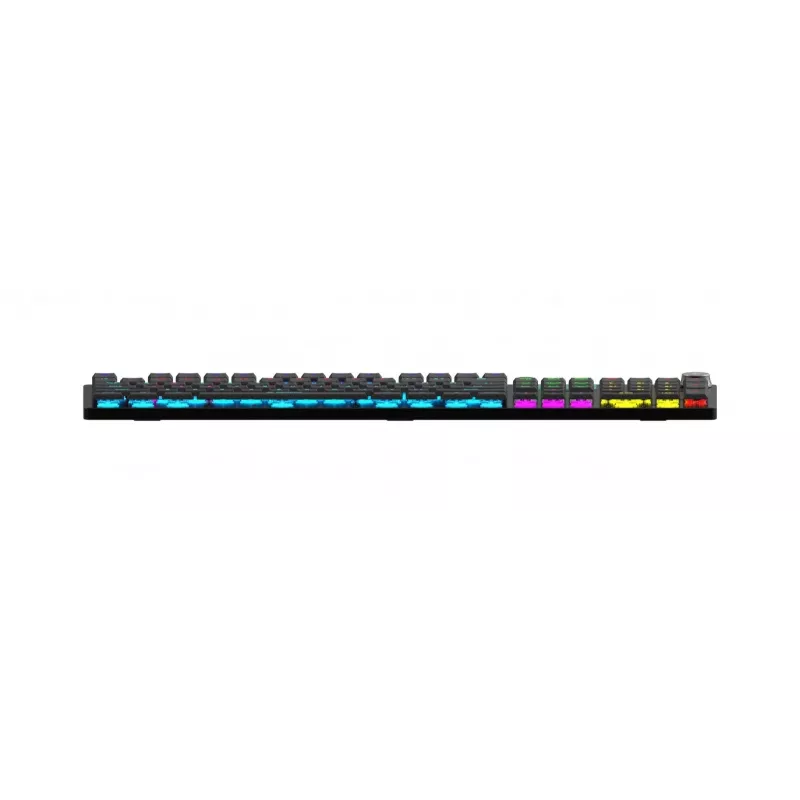 iBOX Aurora K-6 IKGMK6 teclado gaming mecánico de perfil bajo, con cable + RF inalámbrico + Bluetooth, switches KRGD Red, retroiluminación LED, QWERTY inglés, negro