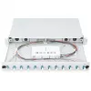 CAJA DE EMPALME DE FIBRA ÓPTICA LC OS2 1U 12XLC OS2 PIGTAILS ACOPLADOR