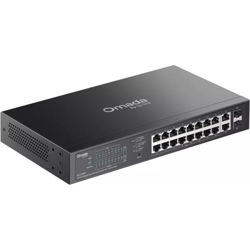 Switch de red TP-LINK OMADA ES220GP gestionado 18x Gigabit (10/100/1000) con soporte PoE+