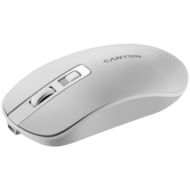 Ratón CANYON MW-18 inalámbrico recargable blanco perla