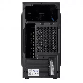Akyga AK19BK caja para PC micro-torre, Micro-ATX / Mini-ITX, USB-C + USB 3.0 + 2x USB 2.0, sin fuente de alimentación, negro