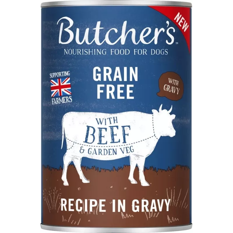 BUTCHER'S Original Mega Pack Mix con verduras en salsa – comida húmeda para perros – 6 x 400 g