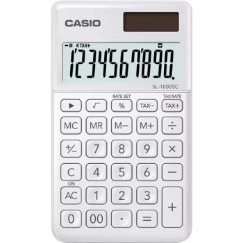 Calculadora de sobremesa Casio MS-8E negro gris naranja