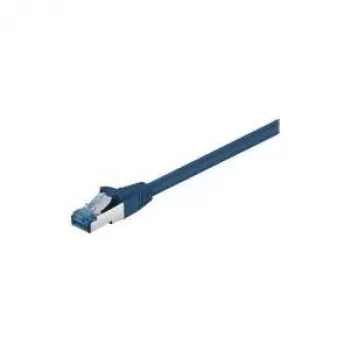 Wentronic Goobay cable de conexión CAT 6a, S/FTP (PiMF), azul, 1 m – LSZH libre de halógenos, cobre (93677)