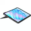 Logitech Combo Touch - teclado y funda folio - con trackpad - retroiluminado - Apple Smart connector - QWERTZ - Suiza - Oxford Gray - para A