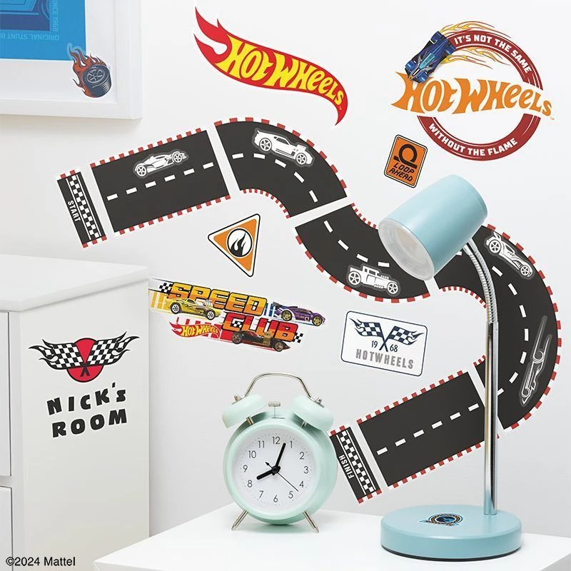 Pegatina de pared Paladone Hot Wheels Personalisation PP13745HW — pegatinas autoadhesivas decorativas para habitaciones infantiles