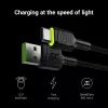 Cable USB Green Cell KABGC06 1,2 m USB A USB C negro