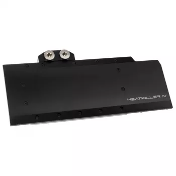 Watercool Disipador de agua fullcover para GPU Heatkiller IV para Radeon RX 5700 XT — parte superior de acetal con base de cobre niquelado