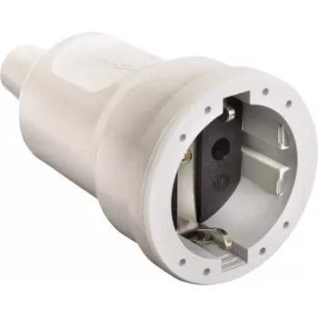 AS SCHWABE conector hembra PVC 16A, 250V versión robusta blanco (62224)