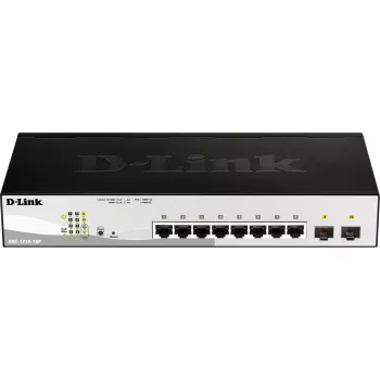 D-Link DGS-1210-10P Managed L2 Gigabit Ethernet (10/100/1000) Power over Ethernet (PoE) 1U Negro