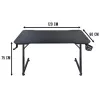 Mesa de ordenador Subsonic SA5706 negra recta PVC 120x60 cm
