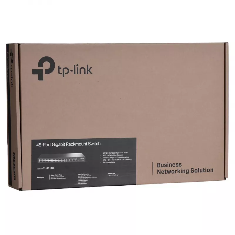 TP-Link TL-SG1048 no gestionado Gigabit Ethernet (10/100/1000) 1U negro