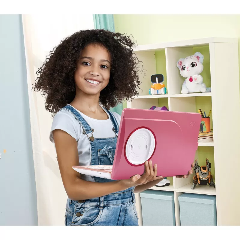 VTech Genio portátil de aprendizaje rosa — portátil de aprendizaje infantil, dispositivo interactivo de aprendizaje y juego