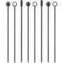 Palillos de fiesta Lurch 240779, set de 9, gris humo — palillos de fiesta reutilizables