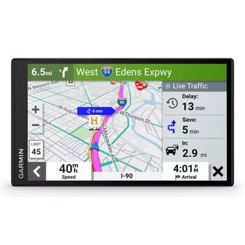 Navegador para coche Garmin DriveSmart 76, fijo, pantalla táctil TFT de 17,8 cm (7"), 239,6 g, negro (EU MT-D)