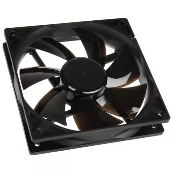 Ventilador de caja NoiseBlocker BlackSilentPro PL1 120 mm, 900 rpm, 11 dB, 68 m³/h, 4,5 V, negro