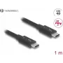 Cable DeLOCK Thunderbolt 4 40 Gbps PD 3.1 240 W 1 m negro