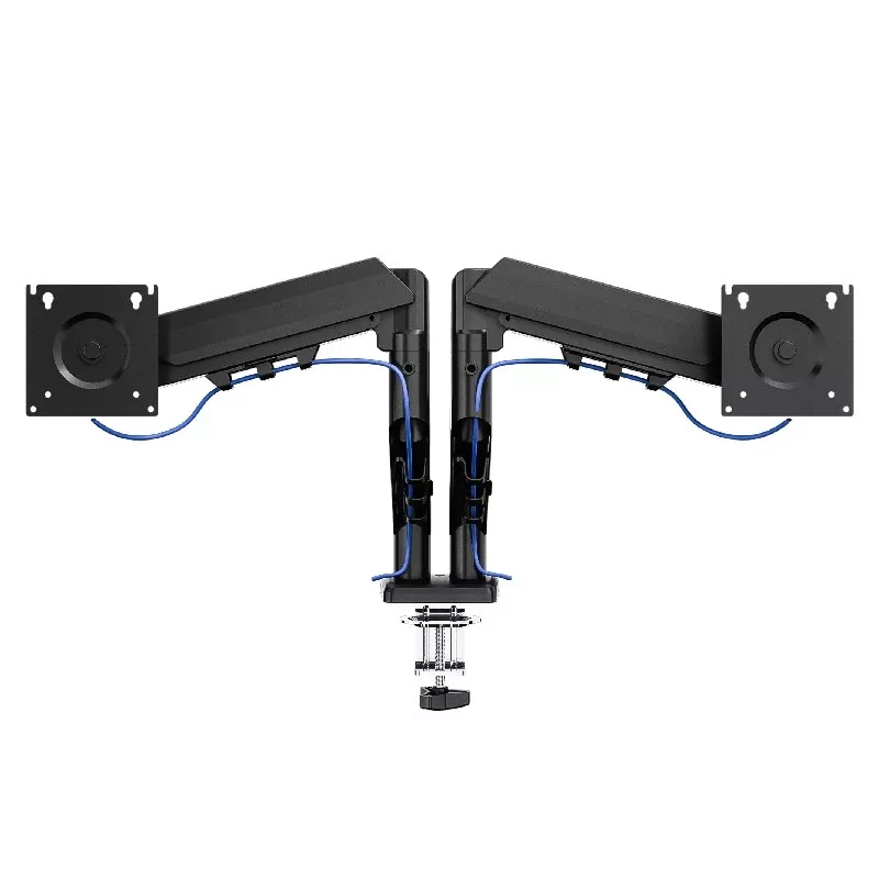 Soporte de monitor de doble brazo para escritorio TRACER TRAUCH47660 — brazos de metal ajustables, máx. 18 kg, VESA hasta 100×100, para pantallas de 13 inch–32 inch