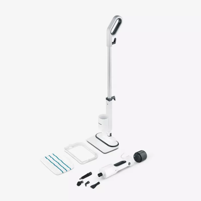Limpiador a vapor portátil Severin SC 7142 0,4 L 1500 W Antracita Blanco