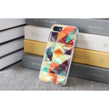 Funda protectora iKins para Apple iPhone 8/7 — mosaico blanco