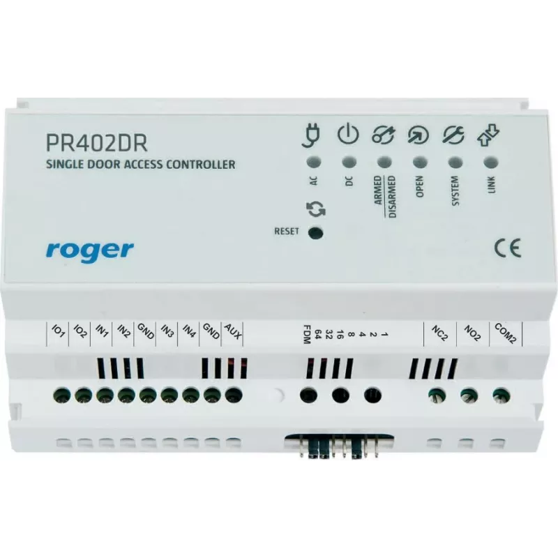 Controlador de acceso RoGer PR402DR 9050 – unidad de control de acceso con funciones de seguridad avanzadas