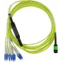 Cable breakout de fibra óptica MPO a 4x LC CBO SFP5141BU5MKB, monomodo, 5 m