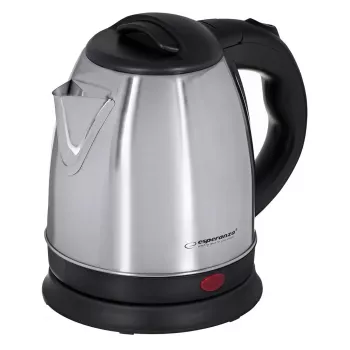 Hervidor de agua ESPERANZA 1,0 L acero inoxidable y plástico, 1350 W, inalámbrico, apagado automático