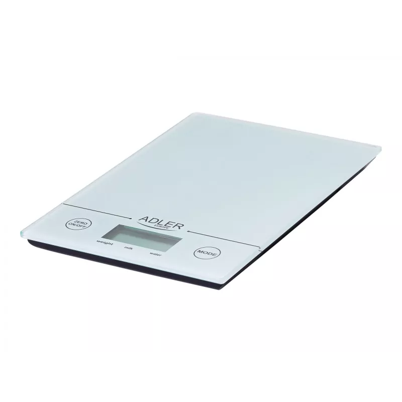 Báscula de cocina Adler AD 3138 w báscula de cocina electrónica blanca encimera cuadrada