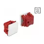 Interruptor pulsador DELOCK Easy 45 1P Blanco, 250 V AC, 10 A, 45×45×37 mm