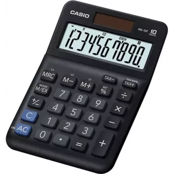 Calculadora básica Casio MS-10F Desktop 10 dígitos negra