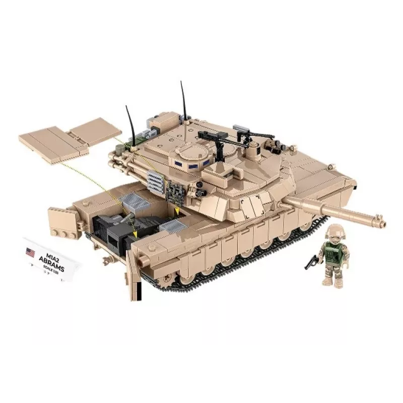 Set de bloques de construcción Cobi M1A2 Abrams 1025 piezas modelo COBI-2632