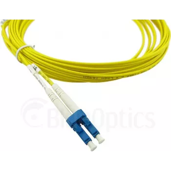 Compatible con Cisco CAB-SMF-ST-LC-3 cable de fibra óptica dúplex BlueOptics, LC-UPC/ST-PC beige, 3 metros, monomodo, E9/125µm G.657.A1, atenuación de entrada: meno