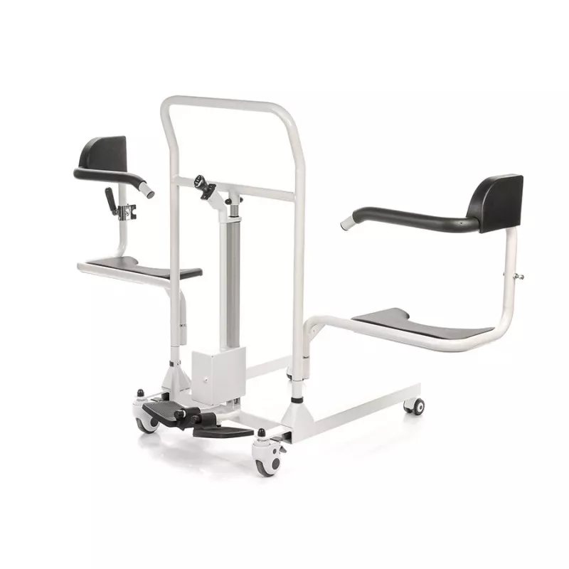 Silla de ruedas sanitaria MDH BMW02 — silla sanitaria ligera plegable para adultos, estructura portátil