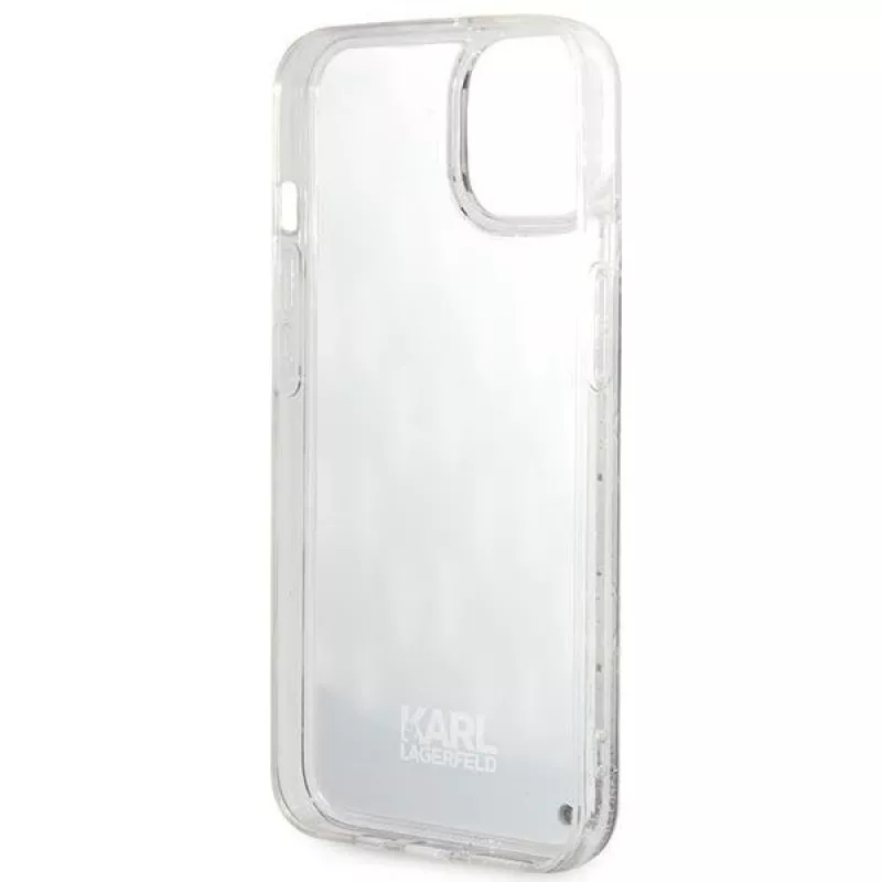 Karl Lagerfeld KLHCP14MLMNMK iPhone 14 Plus 6.7 funda rígida negro / negro Liquid Glitter Monogram