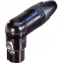 Conector XLR hembra Neutrik, acodado, número de polos: 6, negro NC6FRX-B 1 ud. (NC6FRX-B)