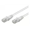 Cable de parcheo Wentronic Goobay CAT 5e, U/UTP, Blanco, 3 m - mezcla de cobre CCA (68506)