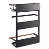Maclean MC-910 estante magnético para frigorífico/lavadora, negro