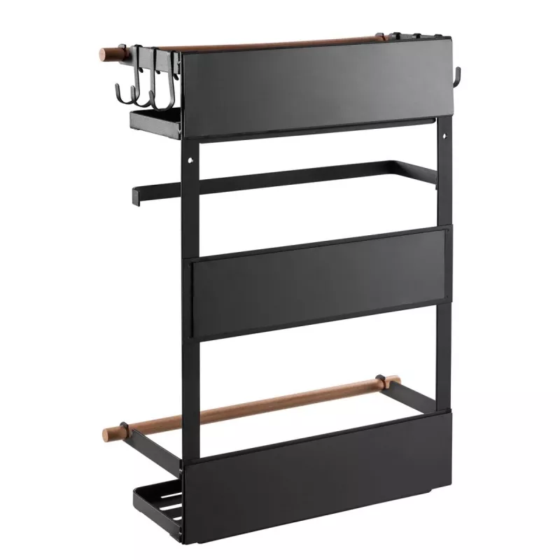Maclean MC-910 estante magnético para frigorífico/lavadora, negro