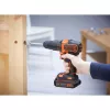 Atornillador-taladrador percutor con batería BLACK+DECKER BCKSB04