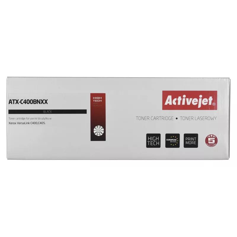 Activejet ATX-C400BNXX Tóner (sustituto de Xerox 106R03532; Supreme; 10500 páginas; negro)