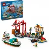 LEGO CITY 60422 Puerto costero con buque de carga