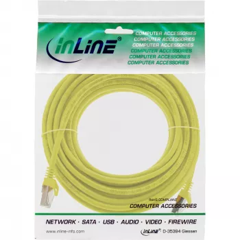 Cable de red SF/UTP Cat.5e amarillo 5m InLine
